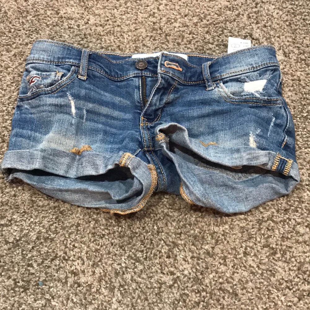 hollister denim shorts